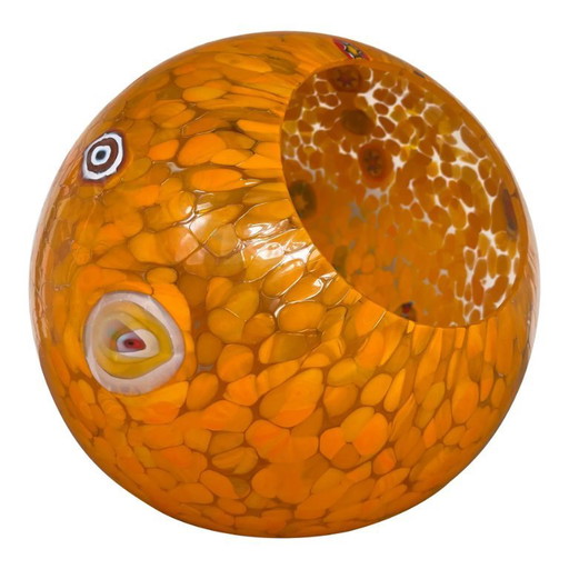 Vaso artistico in vetro di Murano multicolore con "Murrine" di SimoEng