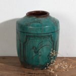 Smaragdgroene antieke vaas (ca. 1820) #40 – Vazen, Ceramic (photo 6 of 40)