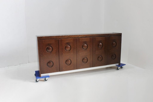 Vintage Brutalist Sideboard 1970s – dressoirs, Wood (photo 2 of 13)