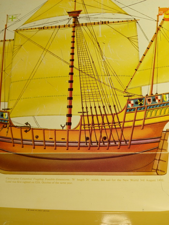 Image 1 of Vassoio di metallo con Santa María di Keith Cresswell