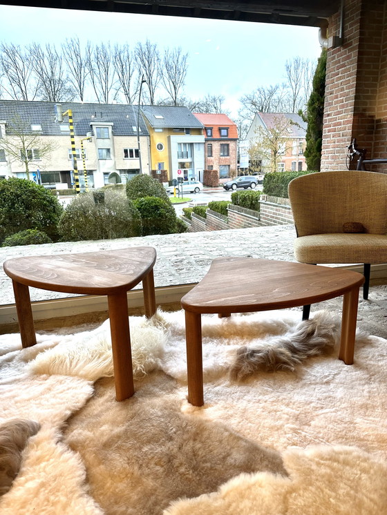 Image 1 of BOOMERANG COFFEE TABLE SET (2) SCANDINAVIAN '70s