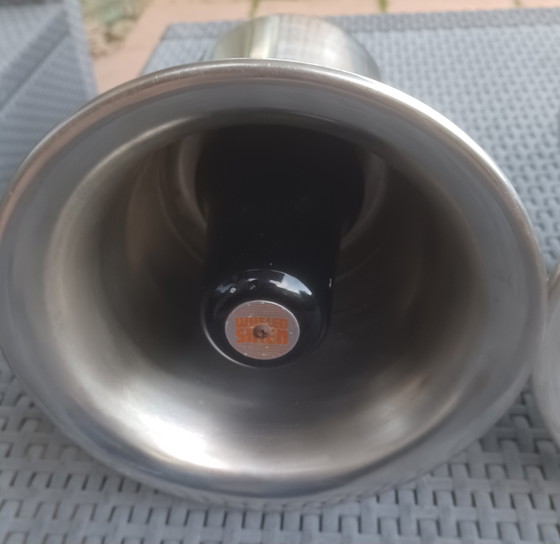 Image 1 of 2 haut-parleurs Whelen Sirene vintage en acier inoxydable de 100 W