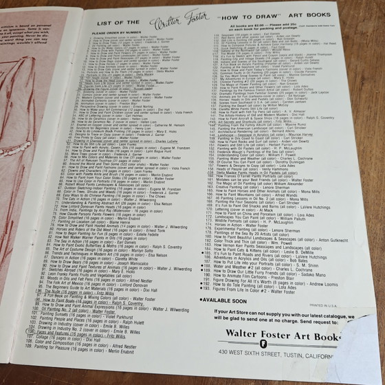 Livret d'instructions artistiques vintage « Le Modèle » – Fritz Willis n° 117, Walter T. Foster (États-Unis, (photo 7 of 9)