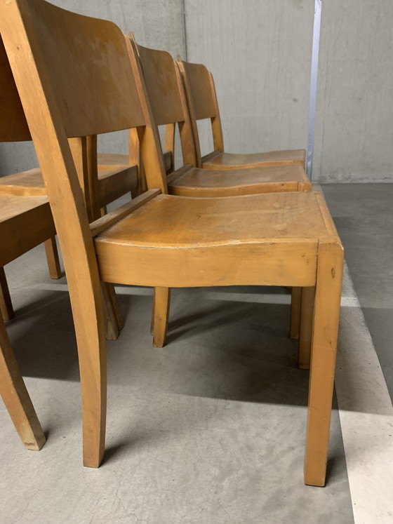 Image 1 of 7 chaises empilables Stako. 1942 - 1966 Denver - Pays-Bas.