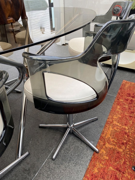 Image 1 of Mesa de comedor de la era espacial con 6 sillas