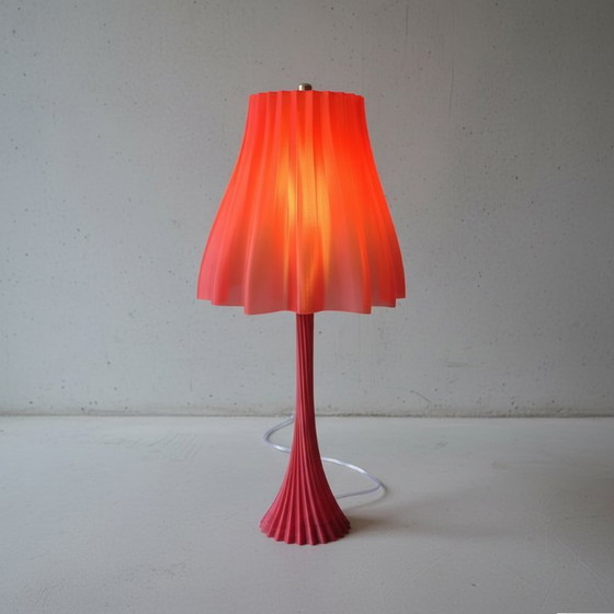 Image 1 of Red Sculptural Table Lamp 55 cm