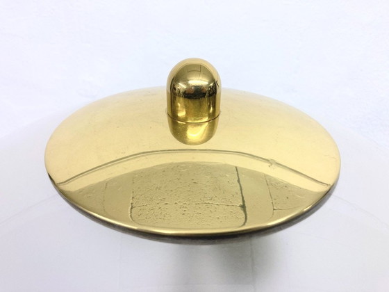 Image 1 of Vloerlamp messing acryl 70s 80s - Ontwerp door IZ Leuchten