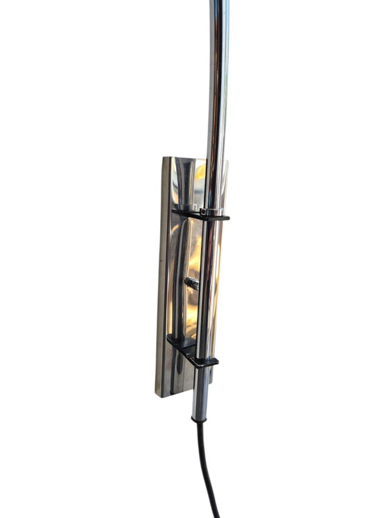 Vintage Dijkstra Wandlamp, Booglamp – Wandlampen, Chrome, Plastic (photo 11 of 15)