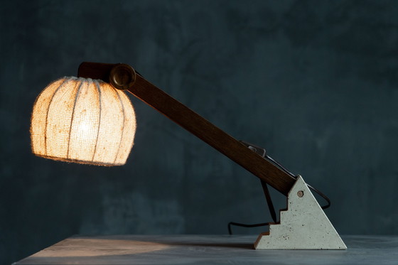 Image 1 of Mid Century Brutalistische tafellampen, Frankrijk, 1960