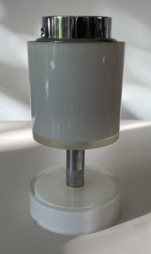 Sarome - Vintage witte Space Age Tafelaansteker