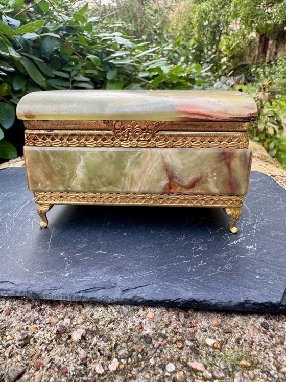 Boite à bijoux en onyx années 60 Italie, Objets déco, Pierre, Multicolore (photo 9 sur 10)