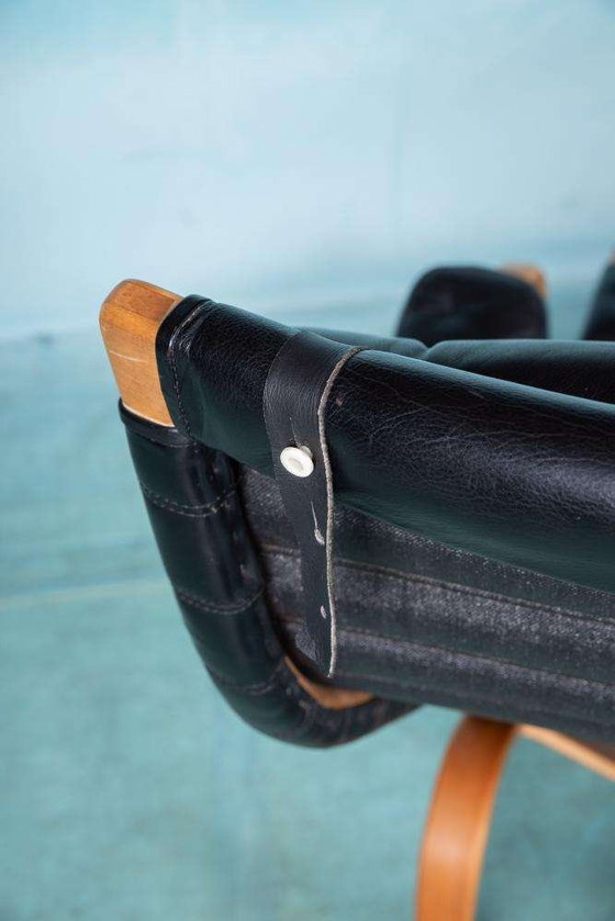 Image 1 of Design Lounge armchair & stool 70s Bruno Mathsson Pernilla