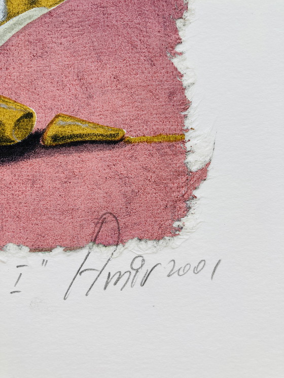 Image 1 of Sharon Amir - Matite serigrafiche vintage - Blu e rosa - ZL