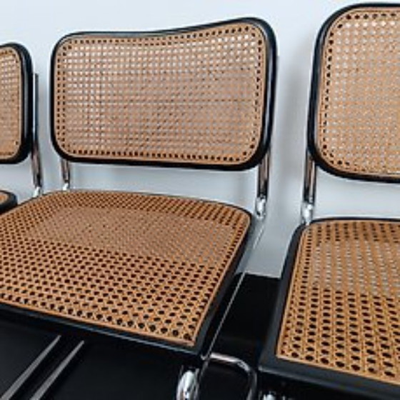 Image 1 of Set di quattro sedie B32 di Gavina della fine degli anni '60