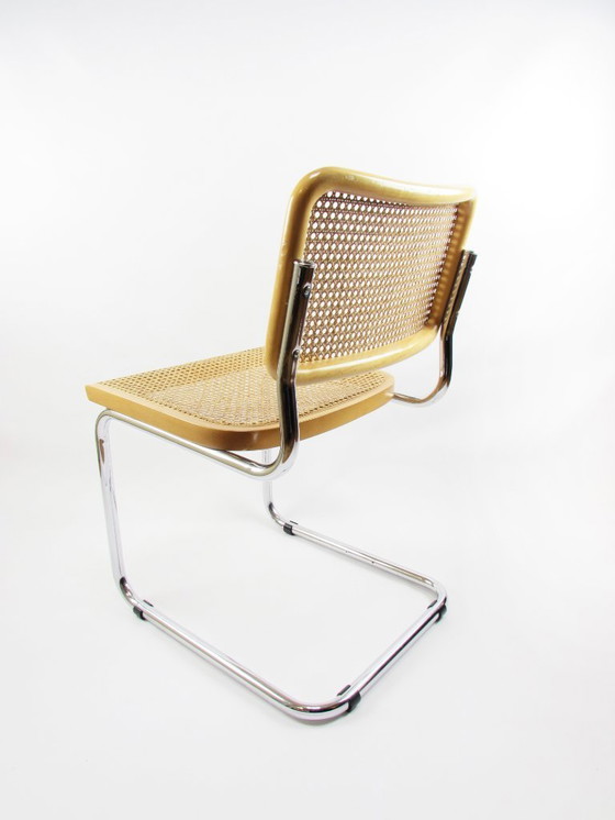 Image 1 of Sedia con struttura tubolare in stile Cesca, Made in Italy