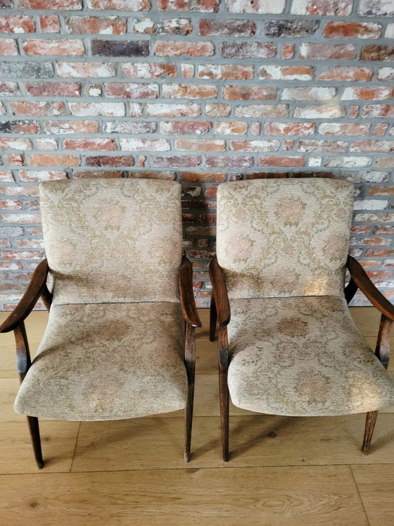 Image 1 of Vintage set fauteuils of armchairs, Scandinavische stijl, jaren 60