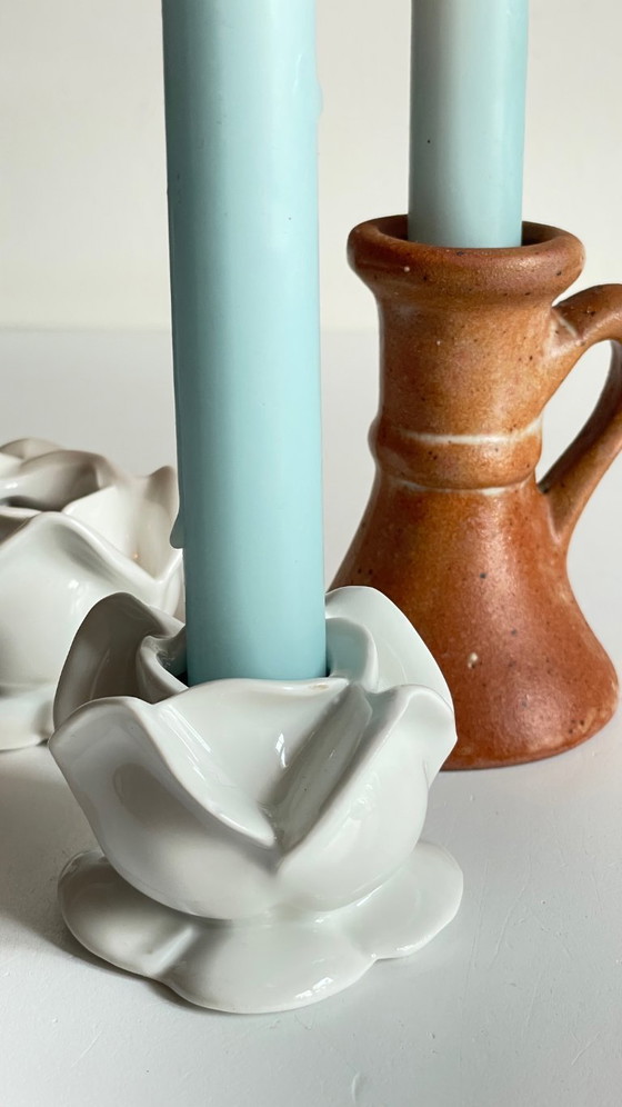 Portacandele Vintage in Porcellana e Gres – Ceramic (photo 21 of 27)
