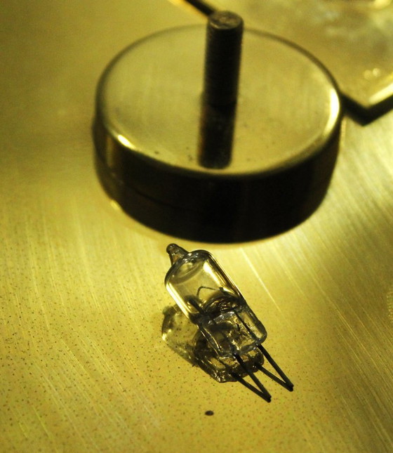 Image 1 of Brass and Glass Ceiling/ Wall Lamp by Hillebrand , 1990s