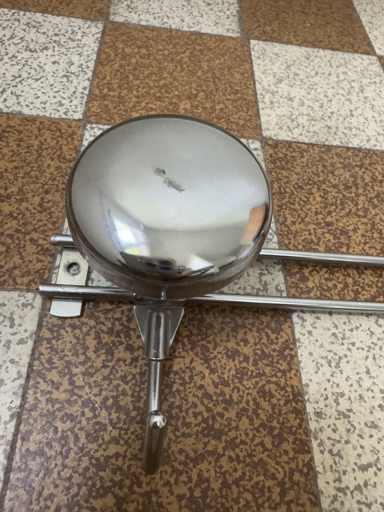 Image 1 of 70's chrome wall coat rack