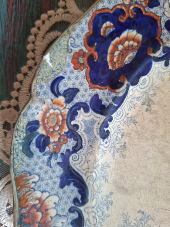 Image 1 of John Ridgway (J-R) – Plato de loza fina inglesa – Staffordshire, ca. 1830-1840 – Marca "Cosmopolite - Plato - Fine earthenware