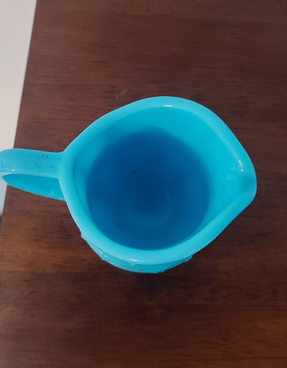 Image 1 of Vintage opaline glass pitcher/creamer
