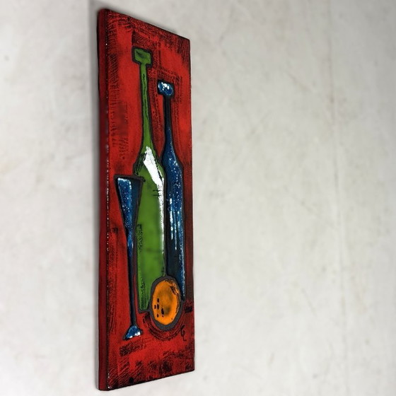 Botellas de cerámica para decoración de pared, Alemania, década de 1960 – Ceramic (photo 6 of 9)
