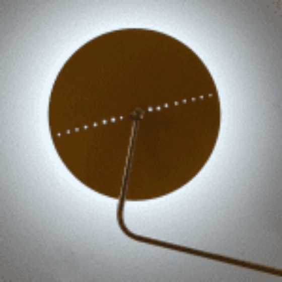 50s Sculpture Wall Light, Metal, Brass, Green, Modern (photo 4 of 5)