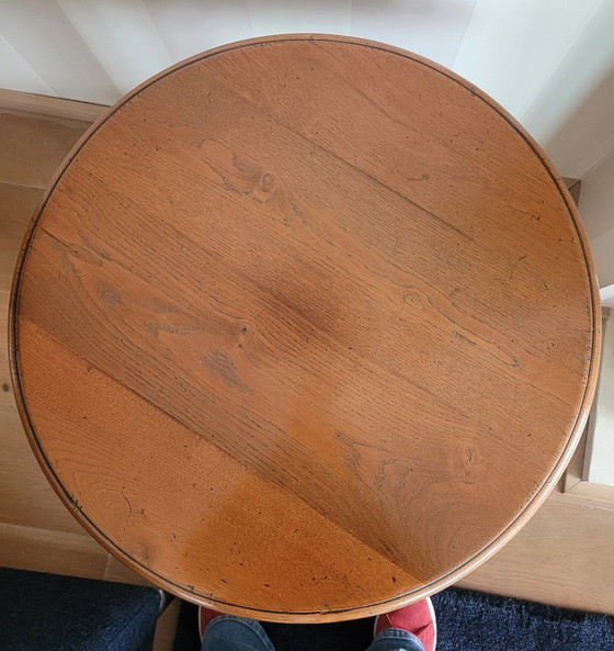 Image 1 of Vintage eiken bijzettafel