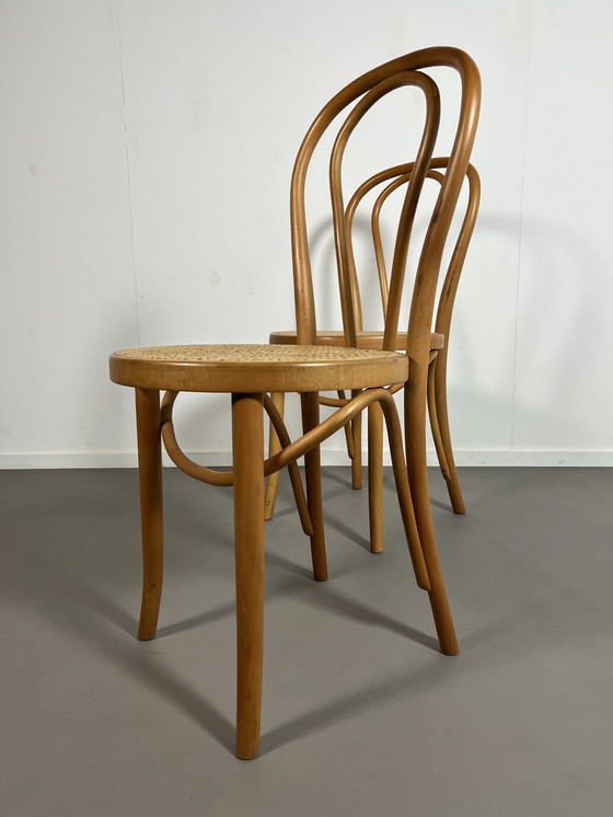 Image 1 of 2 sedie vintage Fameg Thonet in rattan