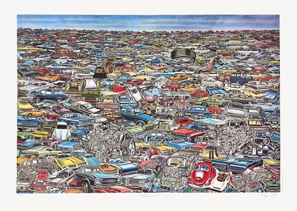 Gudmundur ERRO signed poster Carscape 1974 | €185 | Whoppah