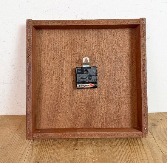 Image 1 of Vintage Brown Wooden Wall Clock from Seiko, 1980s