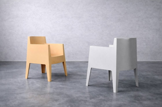 Image 1 of Vintage Mid-Century Italian Modern Atlantide Collection Toy Plastic Chairs by Philippe Starck for Driade, 1990, Set of 4