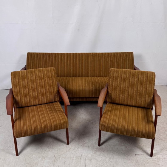 Image 1 of Knoll Antimott Teak Sofa Set, 1960s – Mid-Century Design