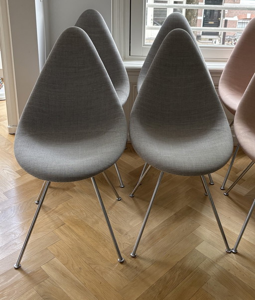 Fritz Hansen Drop Chairs 6 pieces