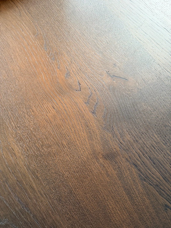 Round oak dining table 150cm Table du Sud, Metal, Wood, Black (photo 4 of 5)