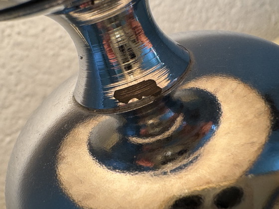 Image 1 of Small Space Age lamp in chrome and wool