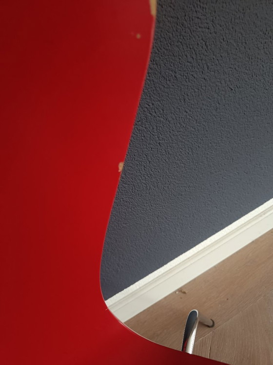 4 sedie Fritz Hansen Series 7 rosse (disponibile anche in coppia) – Sedie da pranzo, Cromo (photo 6 of 13)
