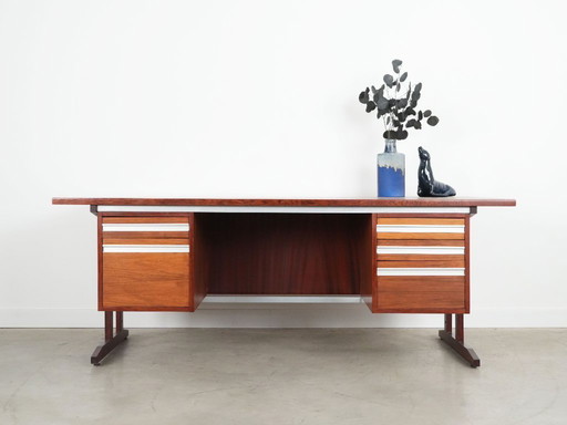 Scrivania in palissandro, design danese, anni '70, produzione: Danimarca