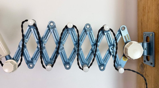 Image 1 of Industrielle Scherenlampe aus Ostdeutschland von Reif Dresden, 1950er Jahre