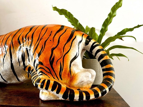 Image 1 of Ceramic tiger statue