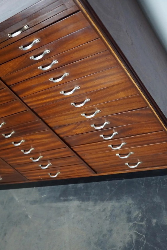 Image 1 of Mobiletto vintage da gioielliere/orologiaio in mogano olandese, circa 1930