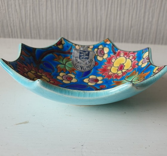 Longwy ciotola a forma di stella / Vide-poche – Émaux de Longwy – Oggetti decorativi, Ceramica (photo 5 of 8)