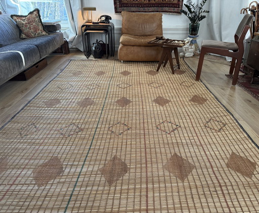 Gran alfombra tuareg vintage – 360 × 194 cm – Década de 1960-1980