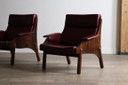Een paar loungestoelen van Sormani, Italië 1965