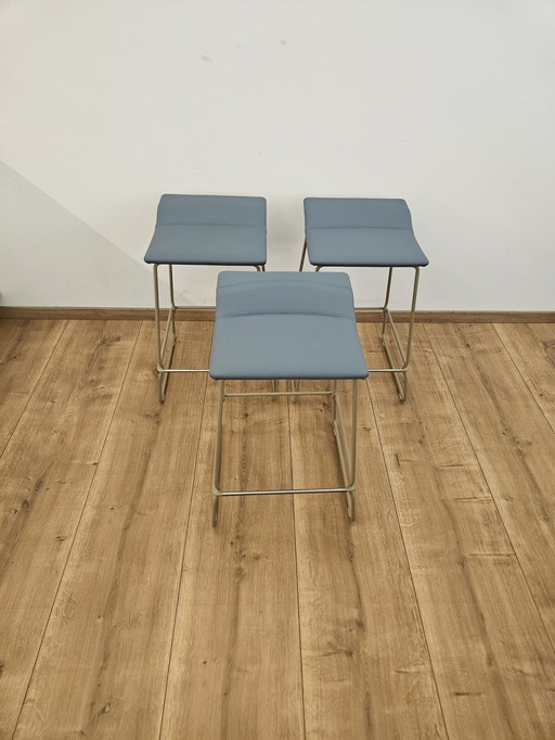 3 x Viccarbe Last Minute sgabello medio, sgabello da bar, sgabello