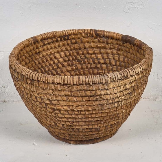 Panier en osier ancien (c.1930) #4, Objets déco, Marron (photo 11 sur 13)