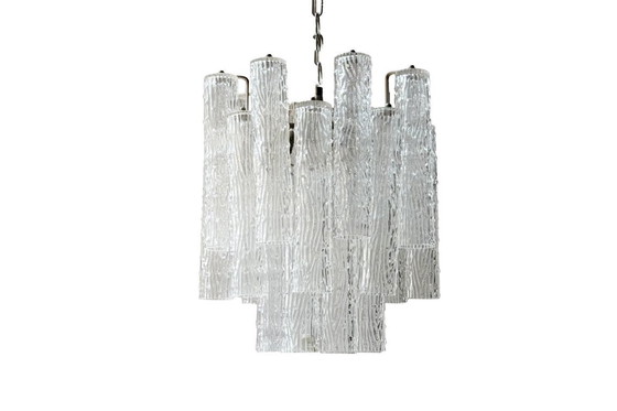Image 1 of Murano-Tronchi-Kronleuchter von Toni Zuccheri für Venini