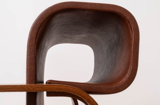 Pair of J. Bočan Brutalist Lounge Chairs for the Czechoslovak Embassy, Stockholm – Armchairs, Wood (photo 13 of 23)