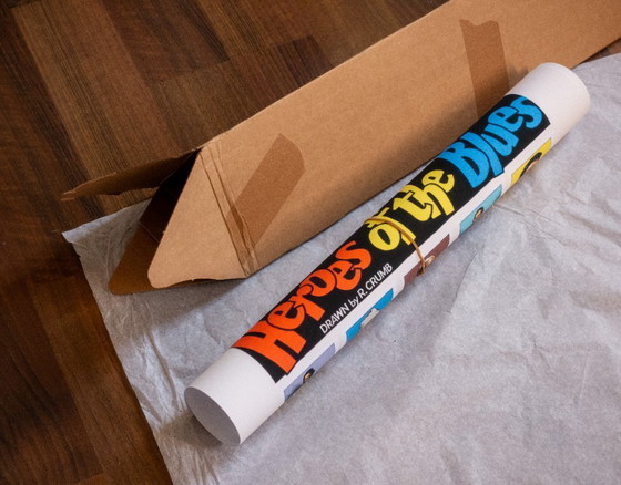 Image 1 of Robert Crumb Heroes of the Blues - Poster 50 × 70 cm