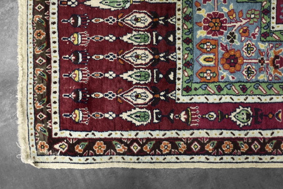 Image 1 of Vintage Hand-Woven Middle Eastern Oriental Baluch Prayer Rug, 1960s